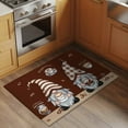 thumbnail image 3 of Coffee Gnomes Bathroom Rug Washable 2x3 Entryway Rug Non Slip Coffee Beans Cups Brown Front Door Mat Low Pile Indoor Doormat Throw Floor Carpet for Kitchen Bedroom Entrance, 3 of 8