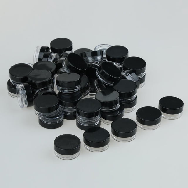 Envases Cosméticos Recargables Macarena de 3g 50 Piezas Tarros con Tapa para Cremas de Bálsamo Labial