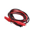 thumbnail image 2 of 2 Par Pinza Cocodrilo de Cable de Prueba de Batería de Coche Doble Extremo Negro Rojo Unique Bargains Cable de prueba con pinza de cocodrilo, 2 of 3