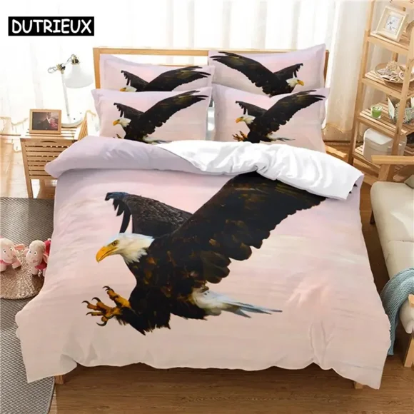Bed Sheets Eagle Bedding Set Duvet Cover Set Bedding Digital Printing Bed Linen Size Bedding Set Fashion Design Bed Sheets