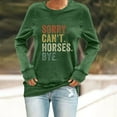 thumbnail image 4 of Baqcunre Shirts for Women,Sorry Can't Horses Bye Print Sweatshirt Long Sleeve Crew Neck Letter Print T Shirt Top,T Shirts for Women Long Sleeve Shirts for Women Womens Tops Fall 2023 AG XXL, 4 of 4