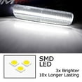 thumbnail image 2 of 4pc Set Semi-Clear Lens All White Full LED Strip Front/Rear Side Marker Light Kit For Lexus 1999-2003 RX300, 2 of 7