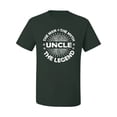 thumbnail image 2 of Wild Bobby, Uncle Man Myth Legend Funny Dad Uncle Papa Granpa Dad Gift, Father's Day, Men Graphic Tee, Forest Green, X-Large, 2 of 4