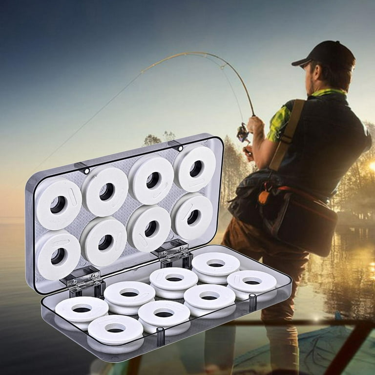 16Pcs Fishing Tackle Box Foam Spools Double-Sided Durable Main