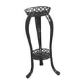 thumbnail image 3 of Colaxi 32 Inch Tall Flower Pot Rack for Bedroom Kitchen Balcony Office Indoor Outdoor with 3 Feet Round Containers , Black, 3 of 6