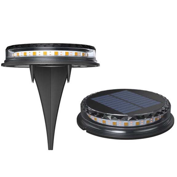 Solar Ground Lights for Pathway, 17 Led Landscape Lighting, Auto On/Off Waterproof Outdoor Garden Lights for Yard, Patio, Driveway