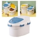 thumbnail image 3 of Contenedor de almacenamiento de comida para perros y gatos, cubo a prueba de humedad con tapa, harina de cocina Azul S, 3 of 9