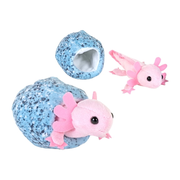 Wild Republic Hatchling Axolotl, Stuffed Animal, 6 Inch, Plush Toy, Fill is Spun Recycled Water Bottles