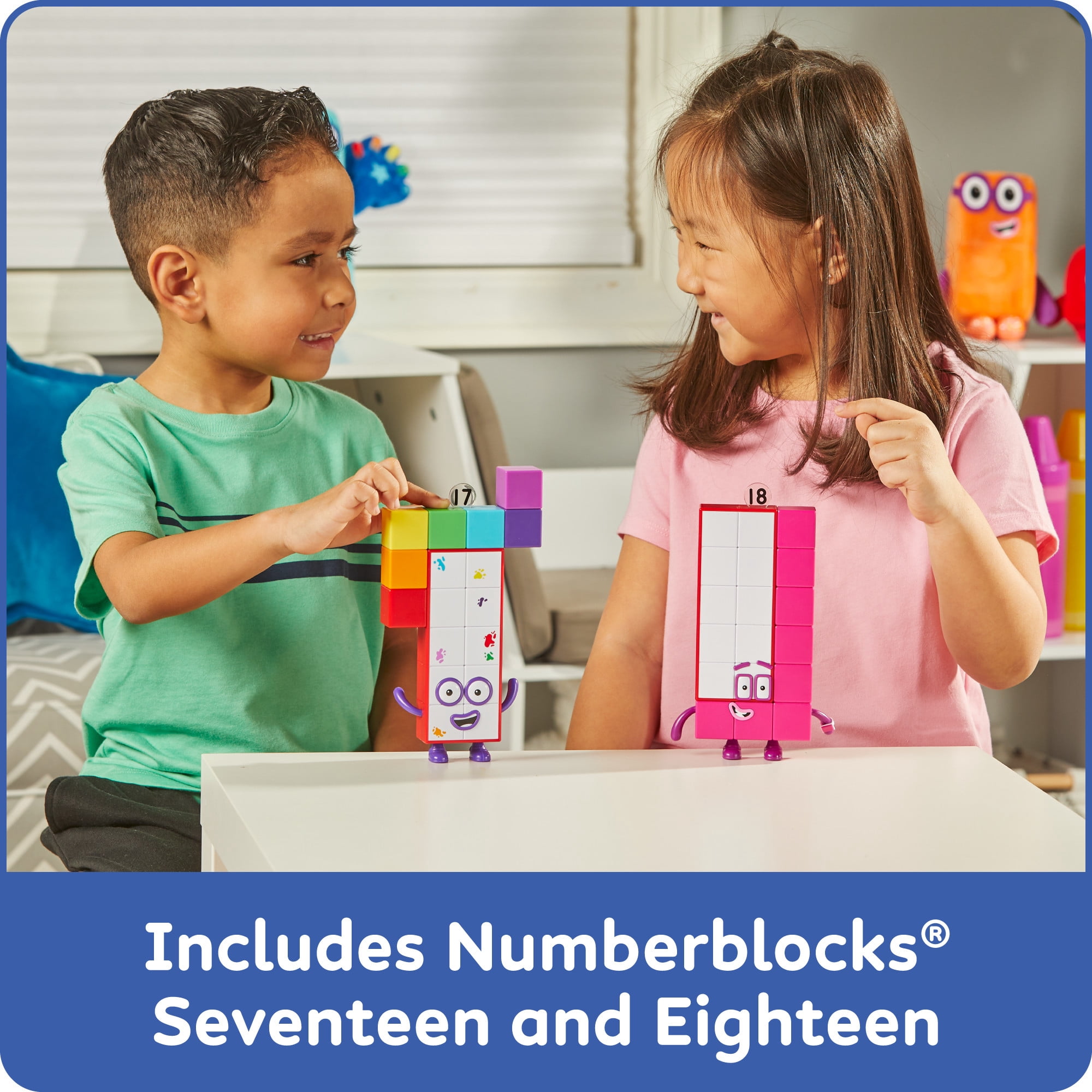 hand2mind Numberblocks Friends Seventeen and Eighteen Pack