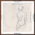 thumbnail image 5 of Art.com Alabaster Bather 2 Art Print by Karen Wallis, Brown Frame Wall Art, 29" x 29", 5 of 5