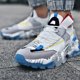 thumbnail image 5 of Zapatos transfronterizos para hombre, zapatillas de deporte informales a juego de colores, calcetines bajos tejidos voladores transpirables diarios grises, zapatos, 5 of 8