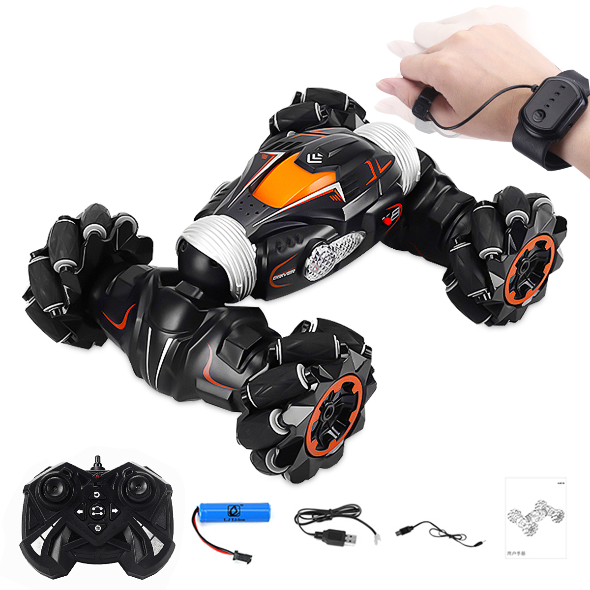 JJRC Remote Control Stunt Car 2.4G 4WD Stunt Gesture