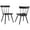 Black, variant on Modway Sutter Wood Dining Side Chair Set of 2 in Black