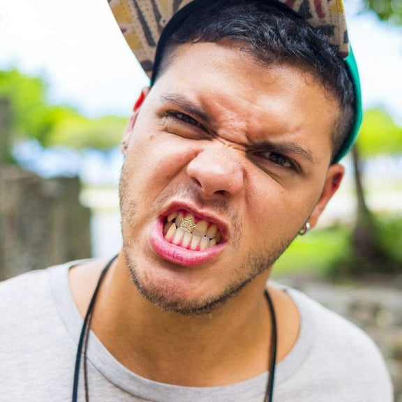 Milisten 2Pcs Lightweight Tooth Grills for Men, Unique Design Accessories for Teeth Decoration