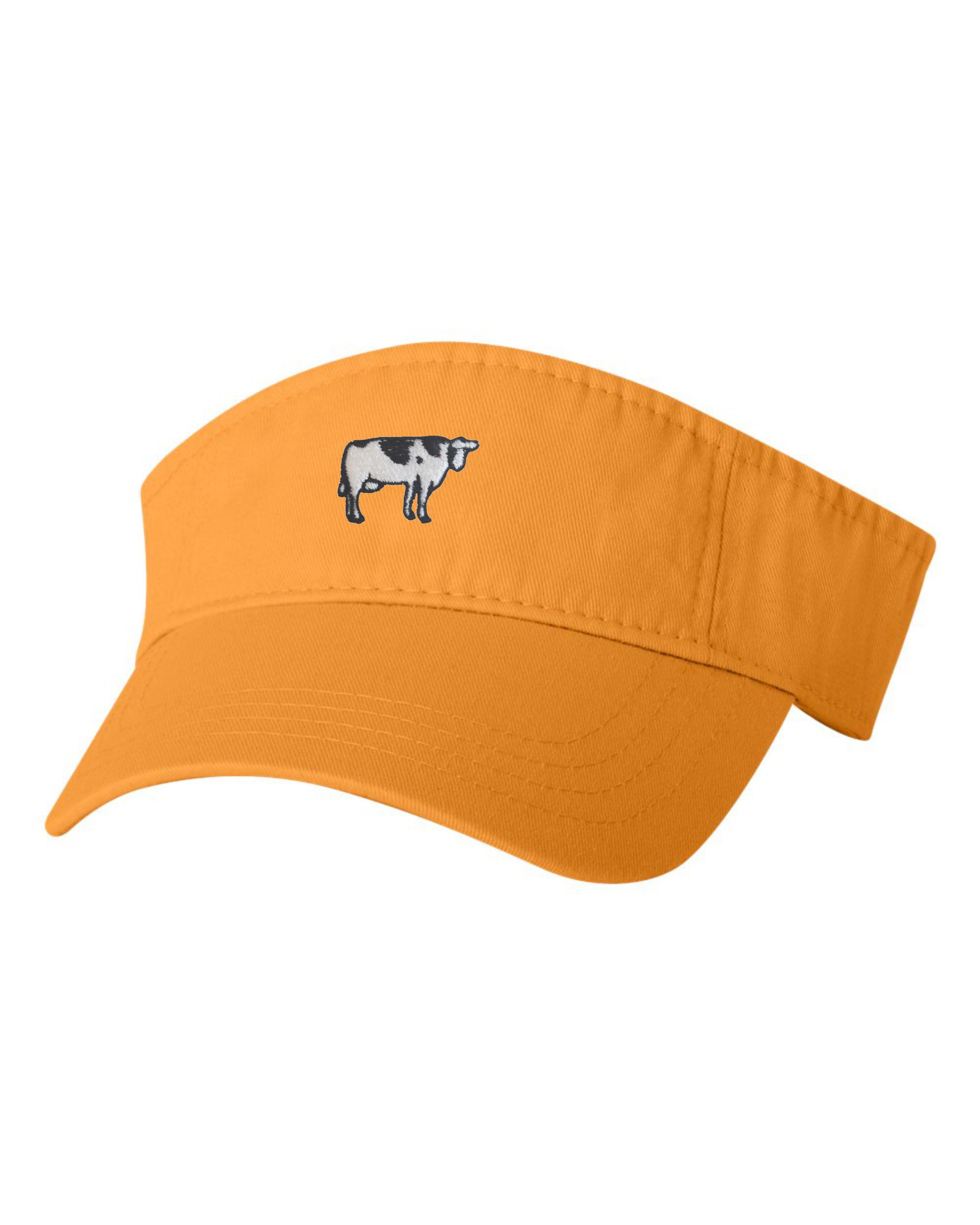 Go All Out Adult Cow Embroidered Visor Dad Hat