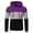 Purple, variant on Sweatshirts for Men Hooded Casual Slim Color Block Long Sleeve Pullover Hoodie for Indoor Outdoor Daily Casual Wear