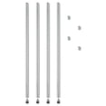 thumbnail image 1 of Stackable Posts For Wire Shelving  36  h  Silver  4 Pack, 1 of 1