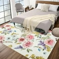 thumbnail image 3 of GUUCHA Floral Area Rug for Bedroom Soft Rugs Non Slip Carpet Vintage Rug,6'x9',Beige/H19, 3 of 8