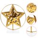 thumbnail image 2 of Adornos de mesa navideños en forma de estrella dorada, centro de mesa navideño, decoración de escritorio, decoración de letrero de mesa navideña, 2 of 5
