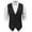 Black, variant on COOFANDY Men's Suede Leather Suit Vest Casual Western Vest Jacket Slim Fit Cowboy Waistcoat