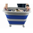 thumbnail image 7 of SAMMART 39L (10.3 Gallons) Collapsible Plastic Laundry Basket with Wheels-Foldable Pop Up Storage Container, 7 of 7