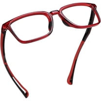 LifeArt Kid Blue Light Blocking Glasses, Filter 85% of Harmful Blue Light, Anti Eyestrain and Blurry, Computer Glasses (Red Black)