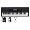 Casio WK-245 76-Key Premium Portable Keyboard Package with Headphones, Stand and Power Supply