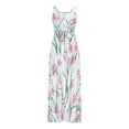 thumbnail image 4 of Robe Longue Ajustée à Imprimé Floral pour Femme, Robe Formelle - Chic et Élégante, 4 of 8
