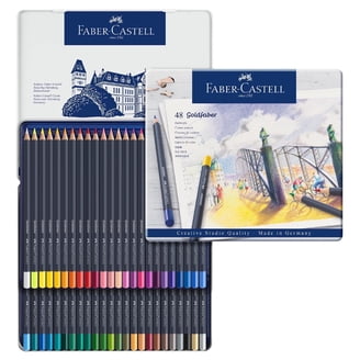 Faber-Castell Goldfaber Aqua Watercolor Pencil Tin Set, 48-Colors