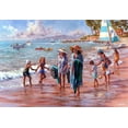 thumbnail image 2 of Boehme, Nicky 14x11 White Modern Wood Framed Museum Art Print Titled - On The Beach, 2 of 4
