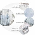 thumbnail image 3 of Foggy Forest Bathroom Shower Curtains with 12 Hooks Polyester Waterproof Shower Curtain for Stalls and Bathtubs Vintage Mountain Botanical Decorative Bathroom Privacy Curtain 36x72 Inches, 3 of 9