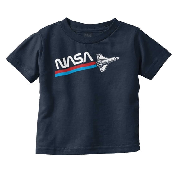 NASA Worm Logo American Space Shuttle Toddler Boy Girl T Shirt Infant Toddler Brisco Brands 7T