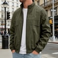 thumbnail image 6 of Fall Workout Jackets for Men Lightweight Business Casual Jacket Collared Outwears, 6 of 9