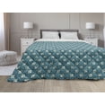 thumbnail image 1 of Abstract Down Alternative Comforter, Retro Intricate Circles in Pastel Tones, Microfiber Quilt for All Season, 5 Sizes, Seafoam Umber, by Ambesonne, 1 of 3