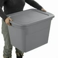 thumbnail image 3 of Sterilite 68 L Tote Box - Grey, 68L, Grey, 3 of 4