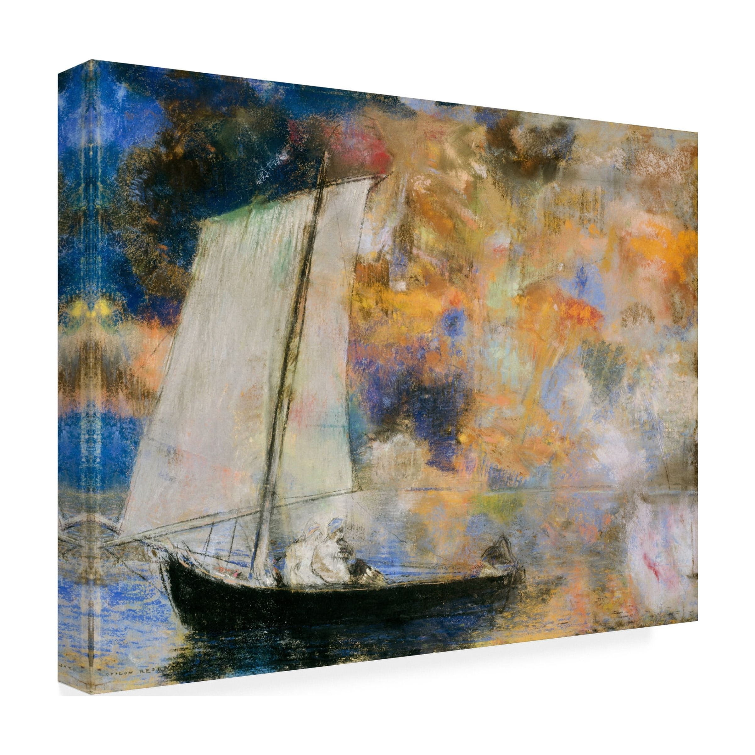 Odilon Redon 'Flower Clouds' Canvas Art