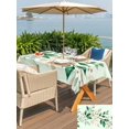 thumbnail image 5 of Outdoor Tablecloth with Umbrella Hole for Patio/Picnic/Party/Camping, Pastoral Leaves Waterproof Table Cloth Rectangle Table Cover Washable, Green Branch Summer Berry Forest Simple (60"x 120"), 5 of 8