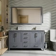 thumbnail image 2 of Lexora Home Jacques 60" Double Vanity with Mirror in Dark Gray, 2 of 9