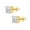 Gold 0.5CT, variant on White Gold Plated Moissanite Hypoallergenic Studs Earrings,0.5-1 CT Lab Created Diamond Earrings for Women Men Jewelry Gifts