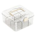 thumbnail image 1 of Card Storage Box, Portable Deck Organizer with Handle and Cover, Transparent Card Case for Game Cards, Durable Design, 1 of 5