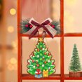 thumbnail image 3 of Colgante de Santa con pintura de diamantes, juego de decoraciones navideñas de madera, colgante de muñeco de nieve JShteea  El nuevo, 3 of 9