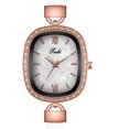 thumbnail image 3 of Reloj de nácar romano pequeño retro con diamantes ovalados a la moda para mujer Wmkox8yii gfajkfgbkjabf1198, 3 of 3