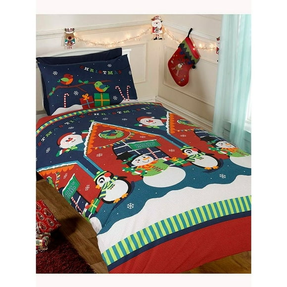 Rapport Ensemble de Housse de Couette de Noël avec Grotte du Père Noël