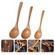 thumbnail image 3 of 3 cucharas de madera duraderas de mango largo para sopa y gachas de avena para el hogar., 3 of 6