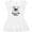 AA-White, variant on Inktastic Daddy's Little Rocker Skull Girls Baby Dress