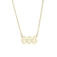 thumbnail image 1 of Collar para mujer, joyería para mujer, 1 pieza de collar con colgante de número de ángel, chapado en oro/plata, de acero inoxidable, ideal para mujeres, collar colgante., 1 of 3
