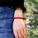 thumbnail image 4 of Nvzi Pulsera elástica con cuentas de madera para hombre - Negro B, 4 of 4