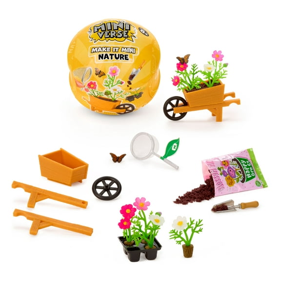 MGA's Miniverse - Make It Mini Nature Series 3 Mini Collectibles, Blind Pack, Crafts, Replica Plants, Flowers, Botanicals, Novelty, Collectors, 8 