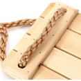 thumbnail image 4 of Tabla de madera para exteriores Asiento columpio para niños regulable en altura Columpio para niños cargable hasta aprox. Impermeable, cuerdas ajustables, ancho del asiento., 4 of 5