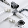 thumbnail image 5 of 40mm Tee, 3Pcs 3 Way Elbow Connector Furniture Grade Tee Elbow, White, 5 of 7